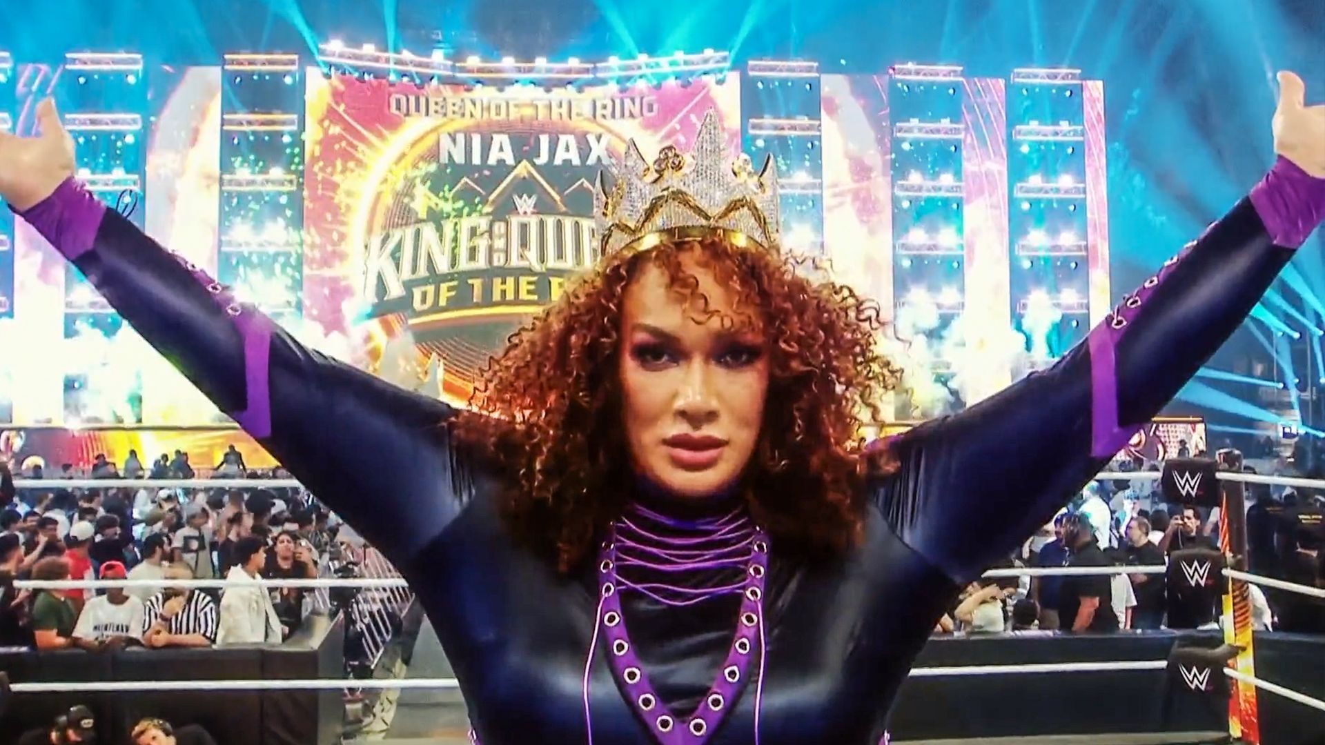 Nia Jax after winning the Queen of the Ring tournament