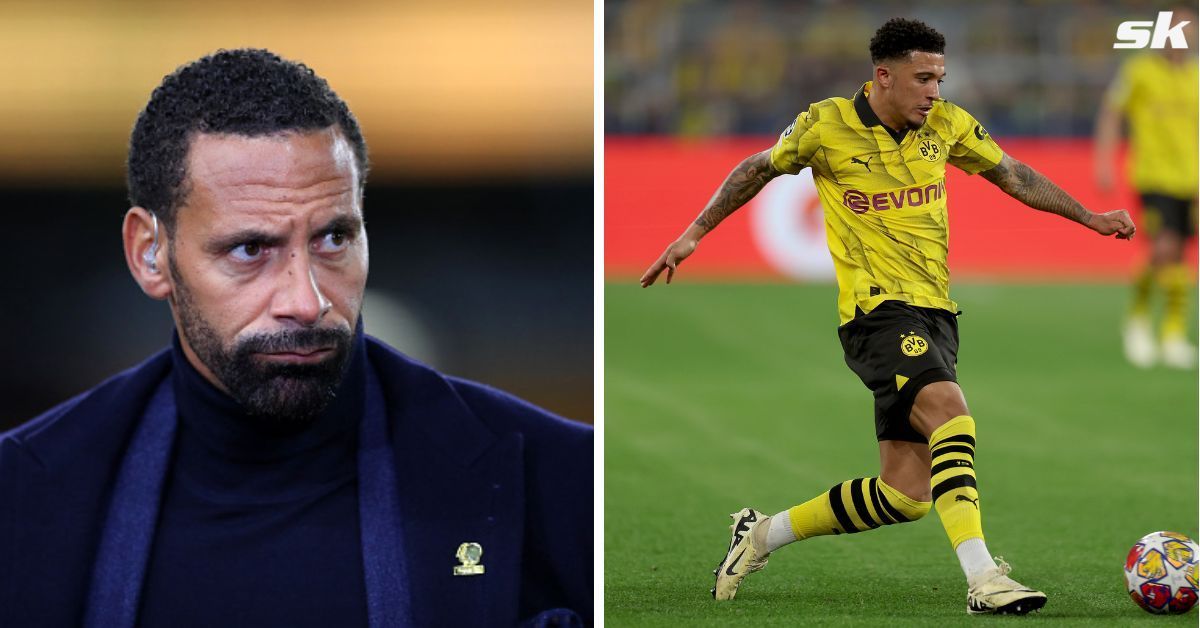 Rio Ferdinand (left) and Jadon Sancho