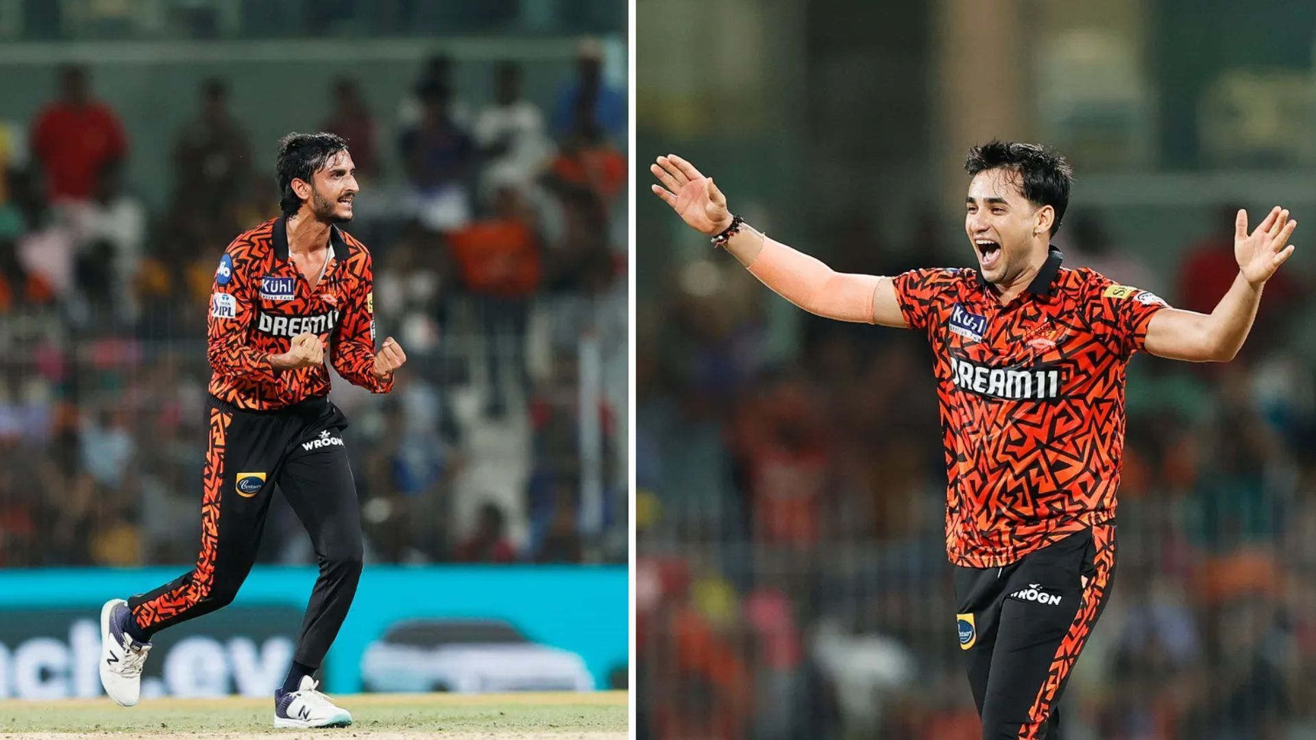 Shahbaz Ahmed and Abhishek Sharma together conceded just 47 runs in their eight overs and picked up five wickets (P.C.:iplt20.com)