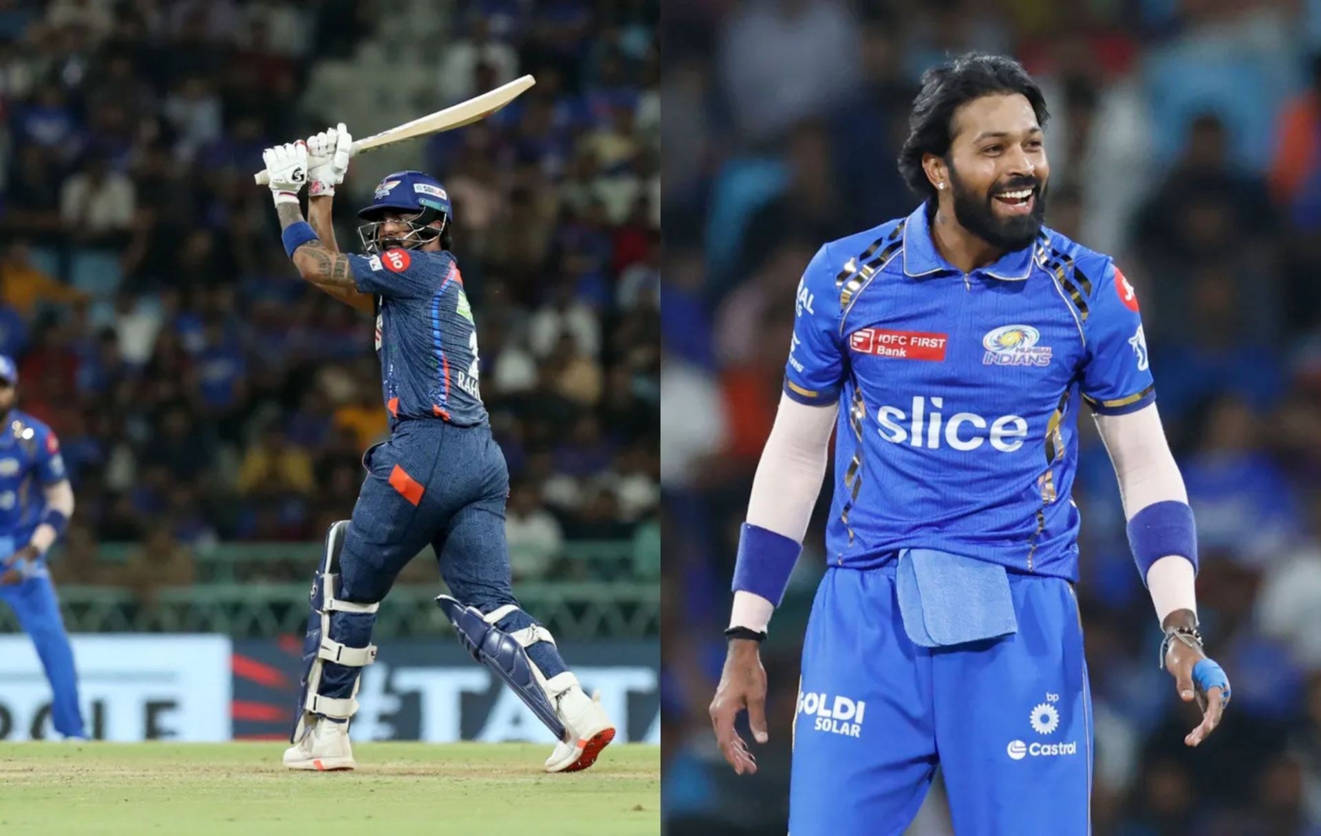 KL Rahul and Nicholas Pooran during LSG vs MI IPL 2024 clash on Tuesday. 