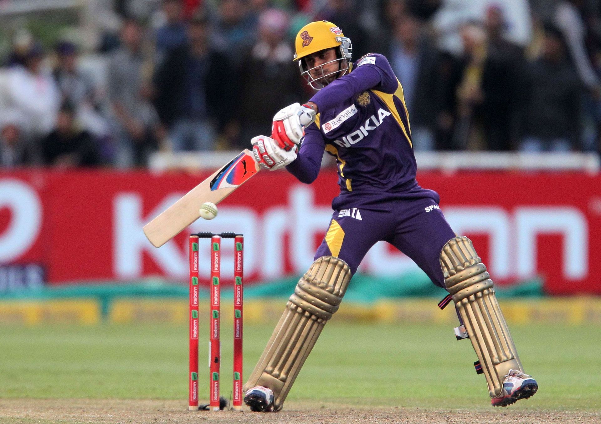 Manoj Tiwary in action for Kolkata Knight Riders (Image Credit: Getty Images)