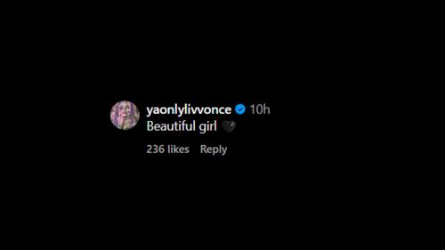 Screenshot of Liv Morgan's comment