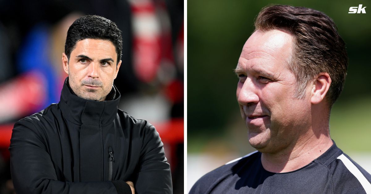 Arsenal boss Mikel Arteta (left) and former goalkeeper David Seaman