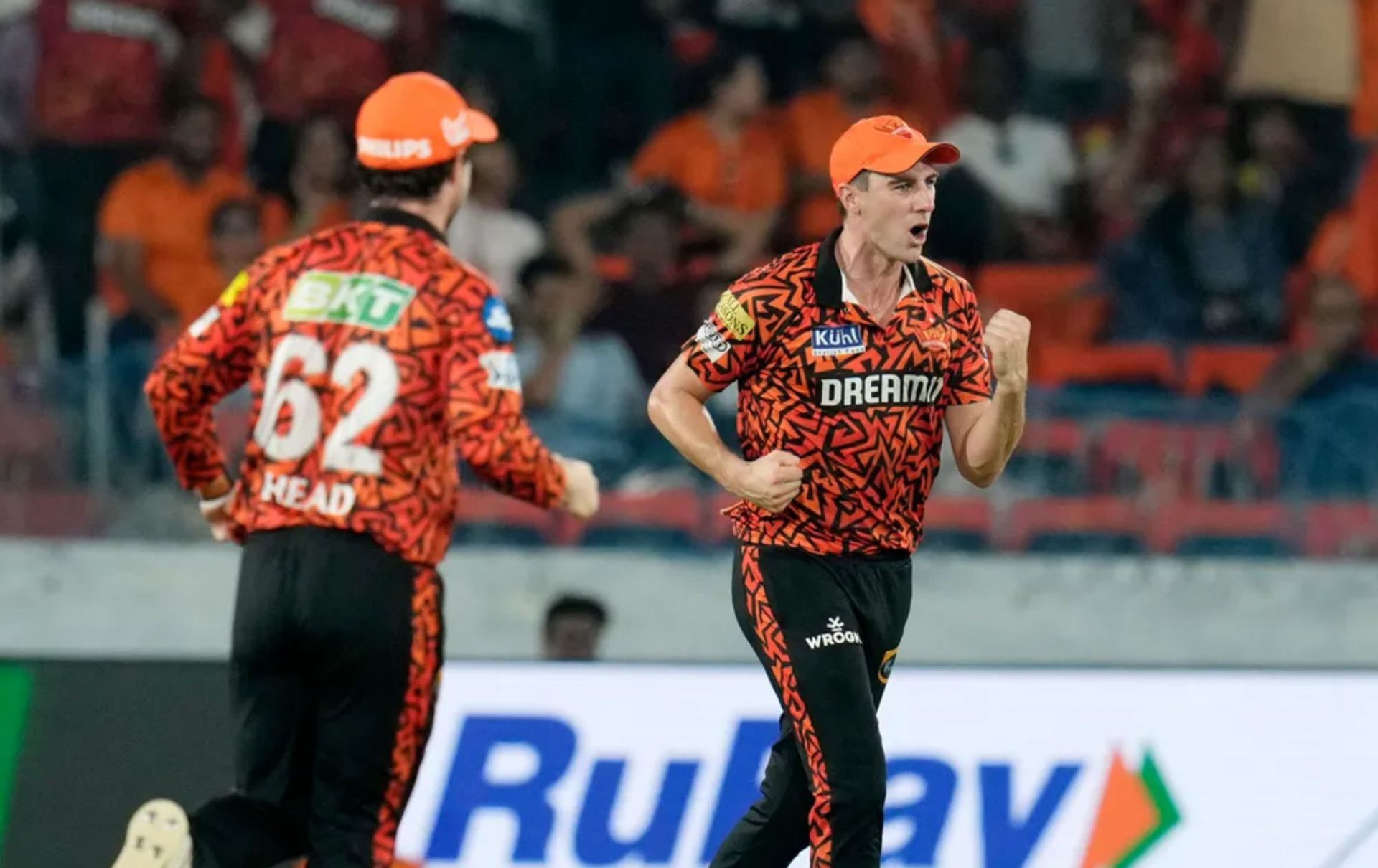 Pat Cummins on the field during SRH vs LSG clash on his birthday. 