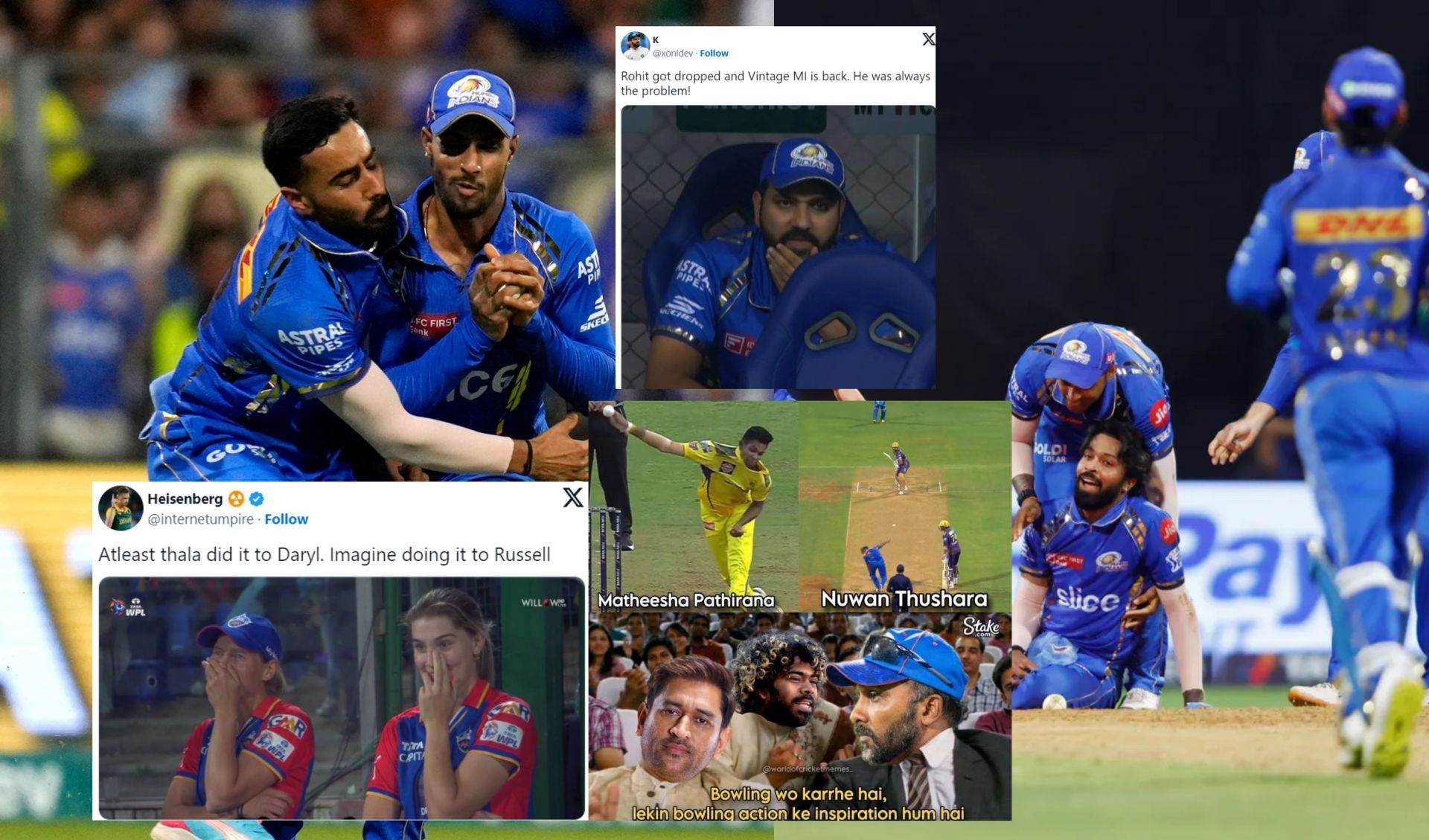 Top 10 funny memes from the 1st innings of MI vs KKR IPL 2024 clash
