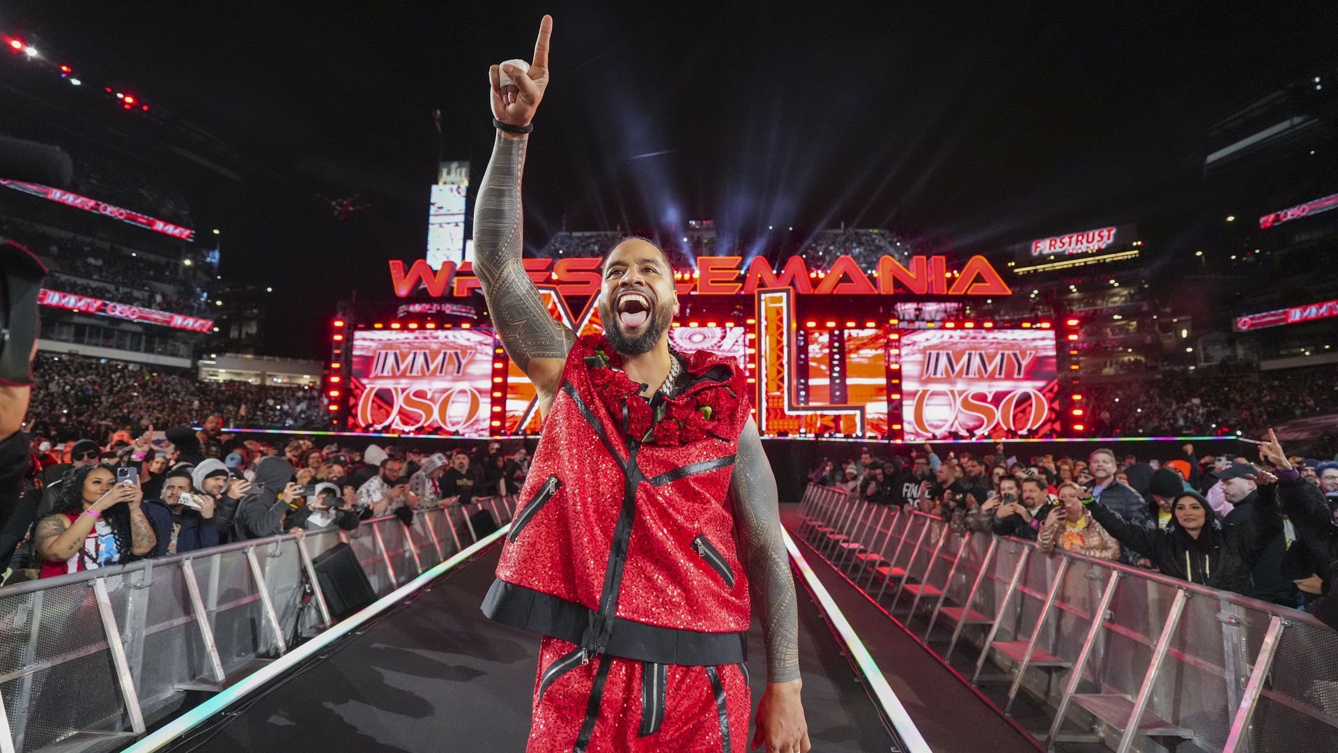 Jimmy Uso at WrestleMania [Image via WWE.com]