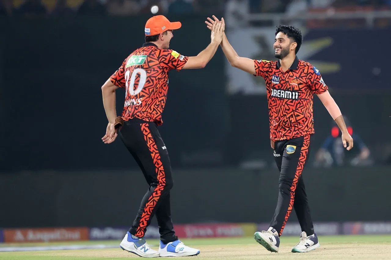 Mayank Markande (right) was ignored for SRH