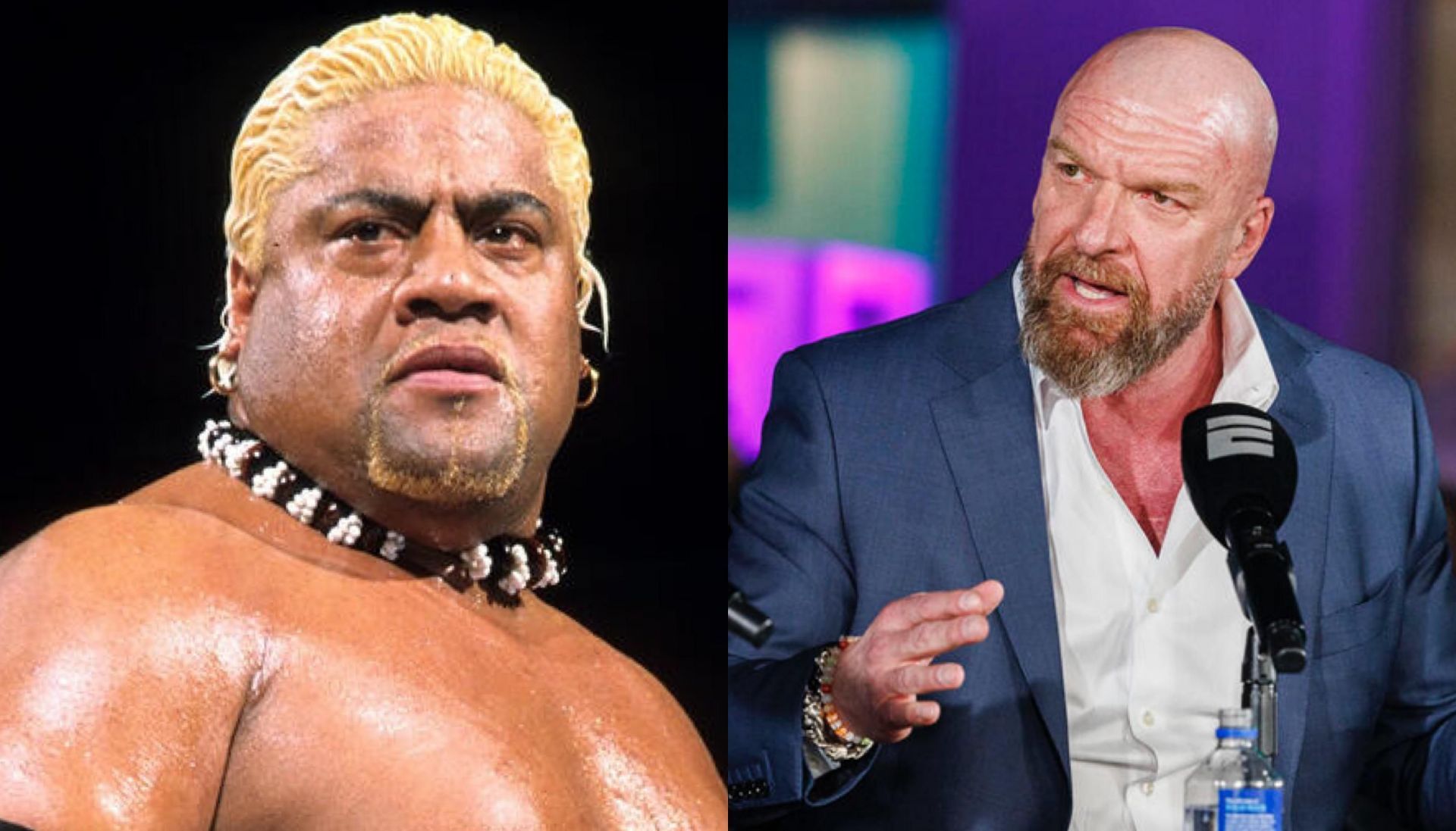 Rikishi (left), Triple H (right) 