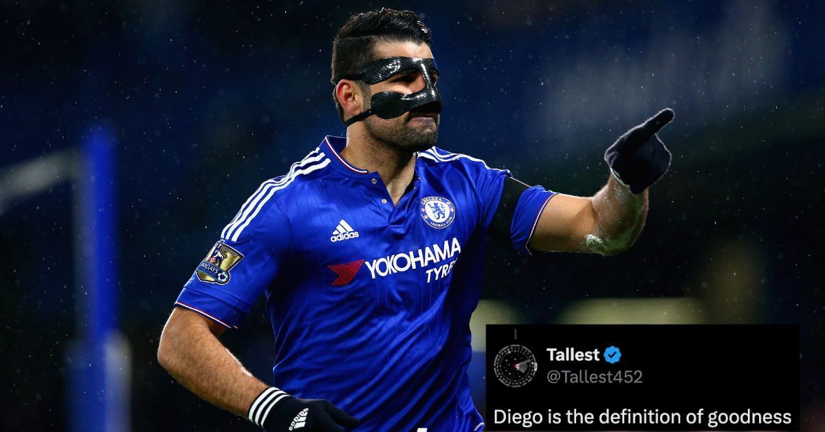 Chelsea fans hailed Diego Costa online after he saved 100 people from the floods in Brazil