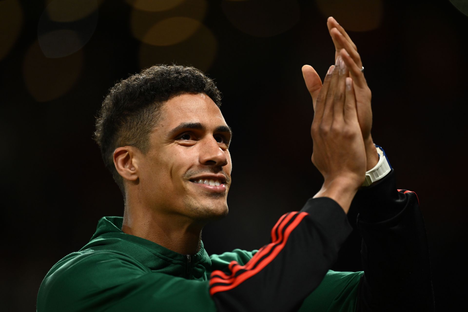 Raphael Varane said his goodbyes to the Old Trafford faithful last night.