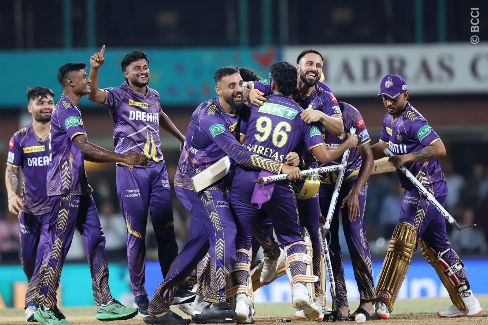 Kolkata Knight Riders are ecstatic after winning their third IPL title. (Image Credit: BCCI/ iplt20.com)