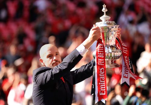 Erik ten Hag has won two trophies in two seasons at Manchester United.