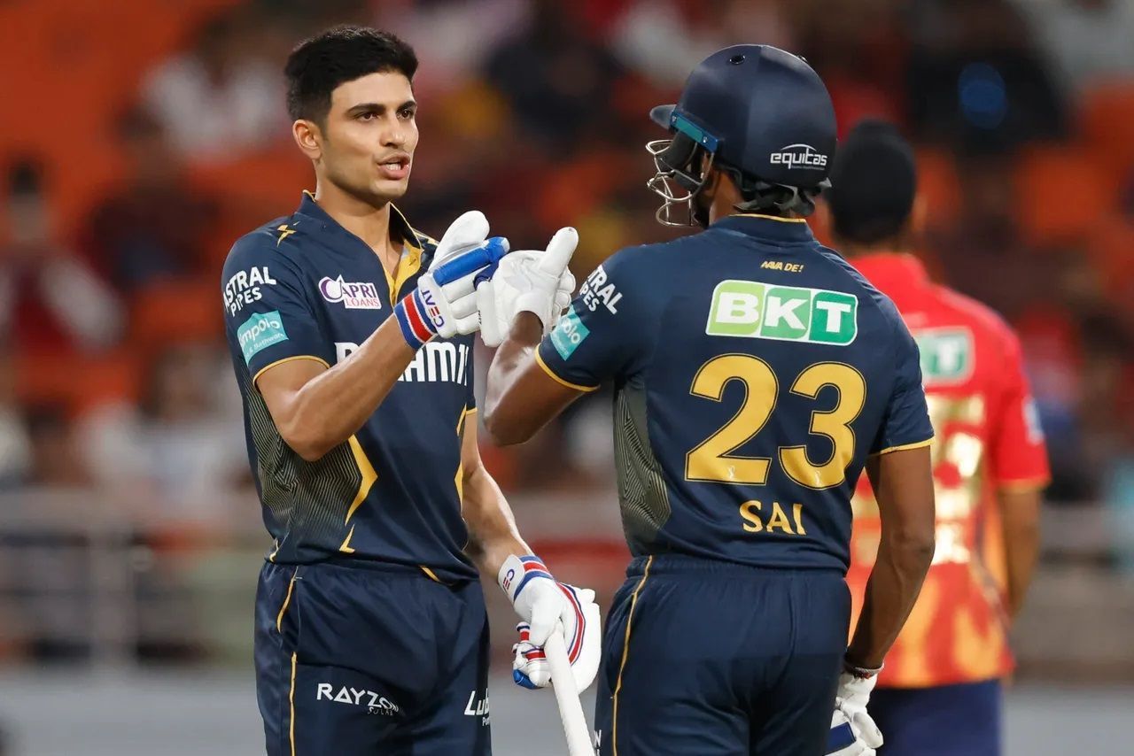 Sai Sudharsan (right) and Shubman Gill are the Gujarat Titans