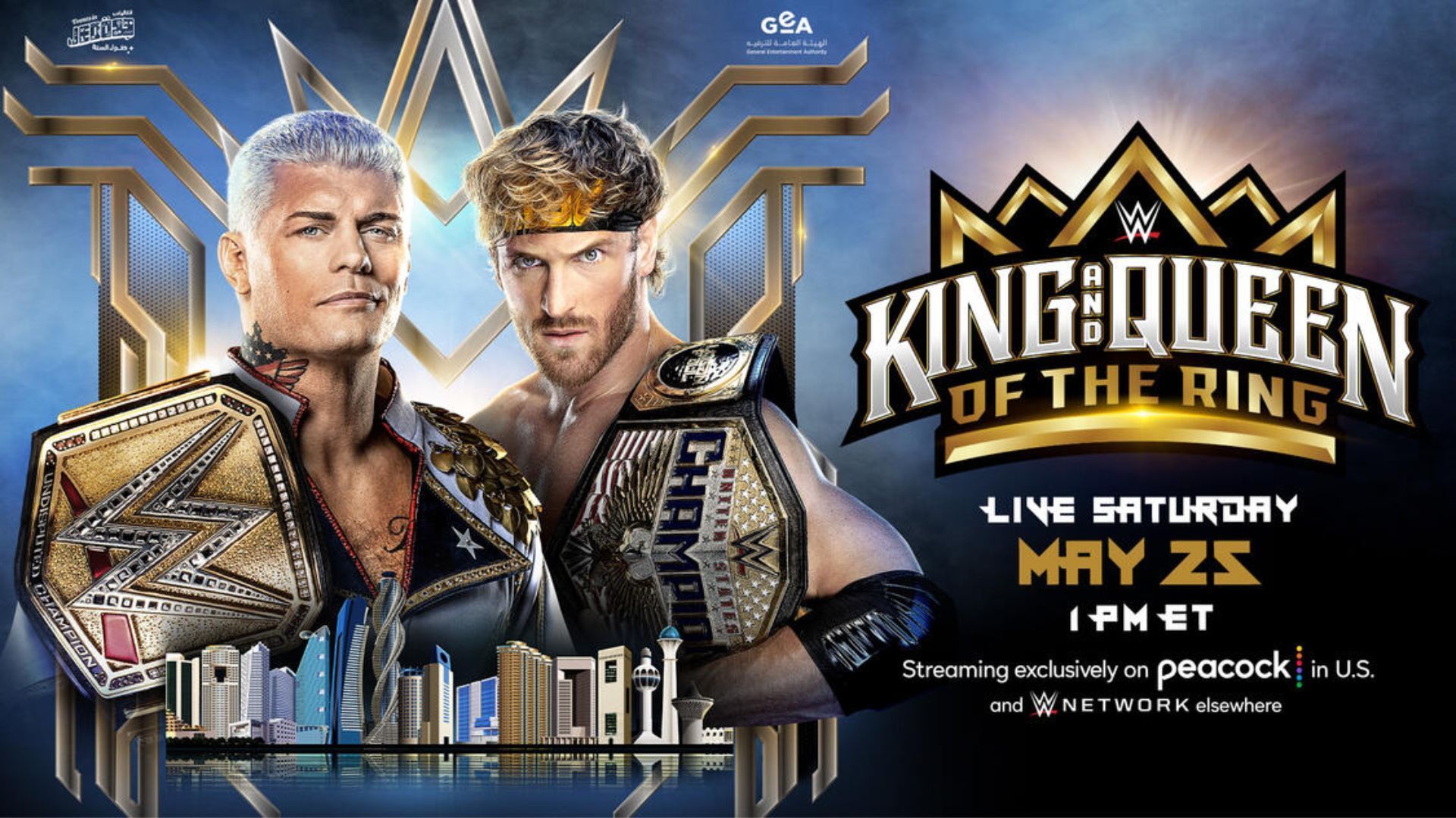 WWE King and Queen of the ring will feature Cody Rhodes vs Logan Paul 