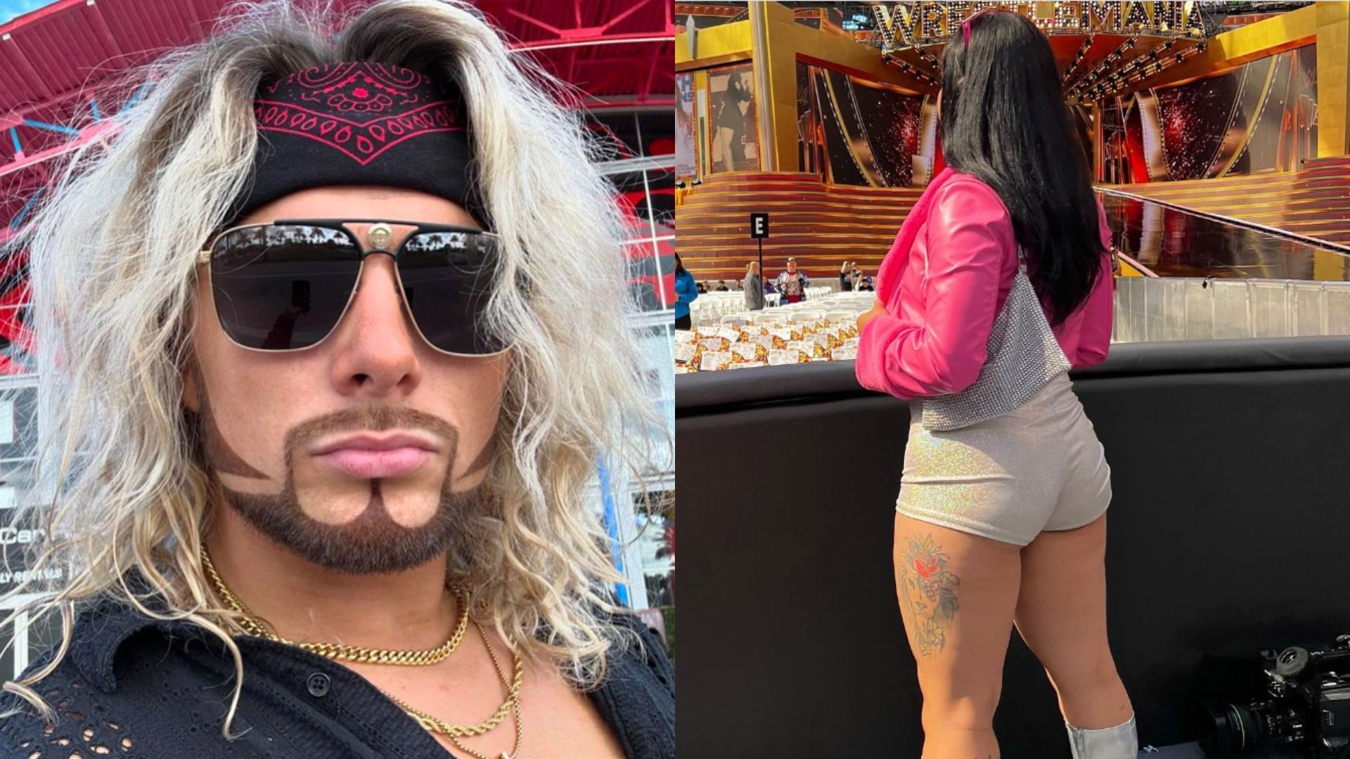 Lexis King and his girlfriend, who was recently released from WWE.