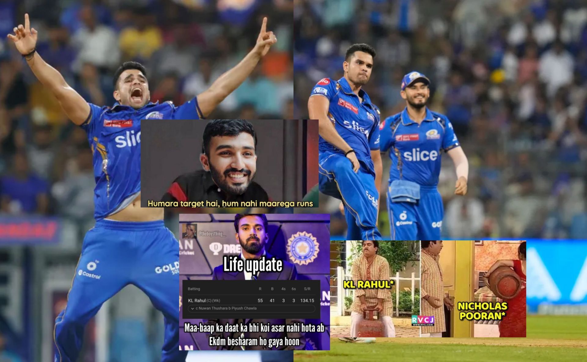 Top 10 funny memes from the 1st innings of LSG vs MI IPL 2024 clash.