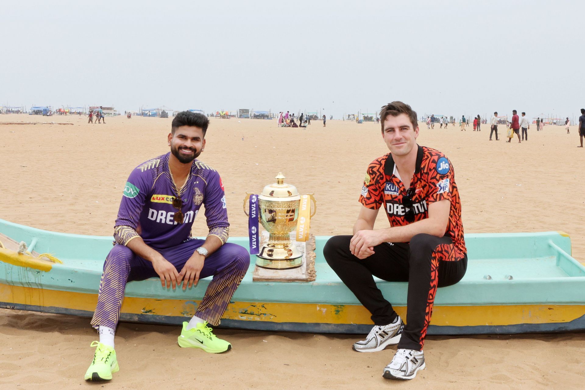 IPL 2024 में दो बार हुई भिड़ंत में KKR ने SRH को पटखनी दी है (Photo Courtesy IPL X)