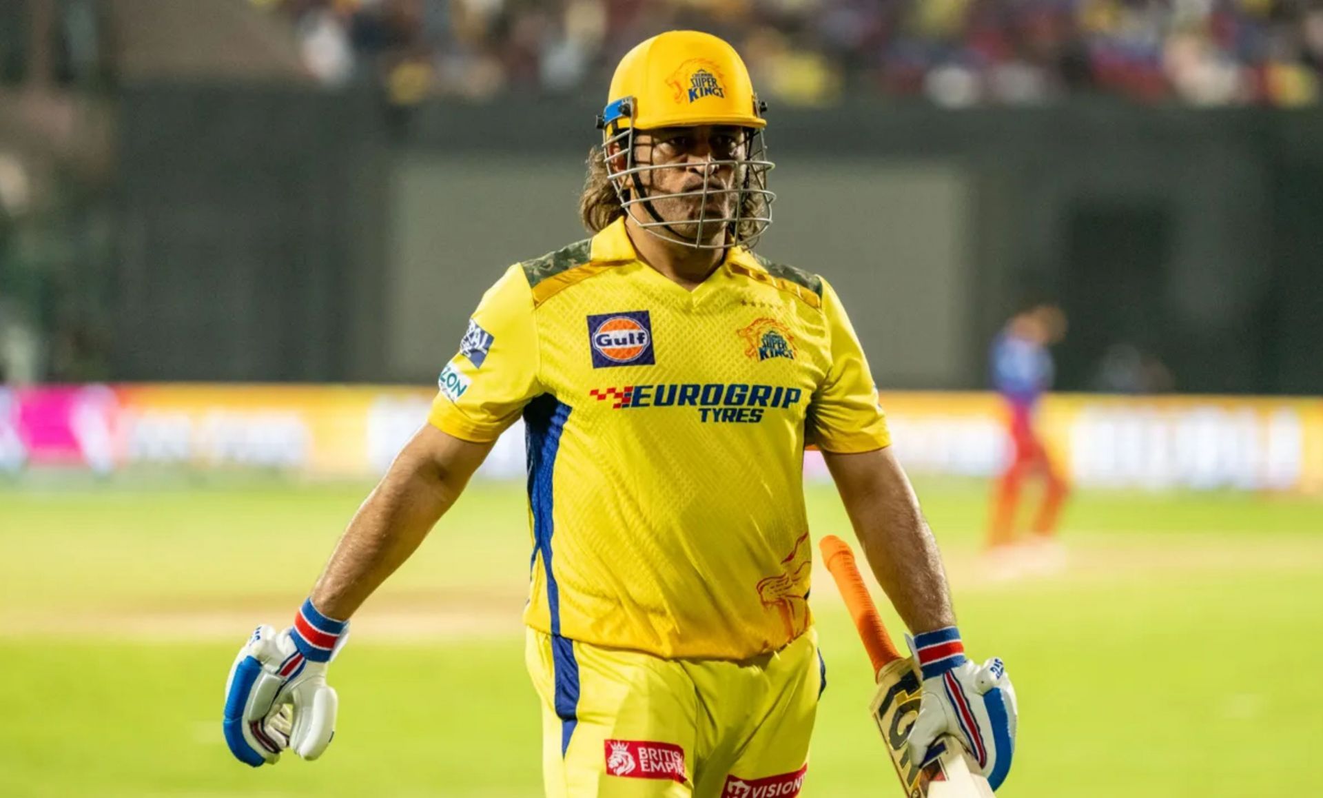 MS Dhoni walking back to the pavilion after getting out in IPL 2024 match vs RCB. (PC: BCCI)