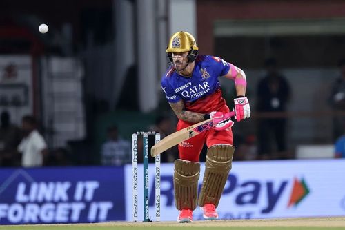 Faf du Plessis fell prey to Sai Kishore in RCB's previous clash against GT. [P/C: iplt20.com]