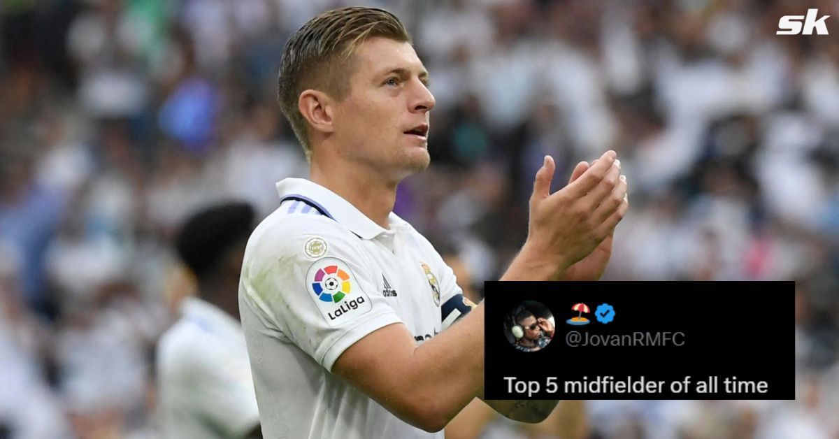 Real Madrid fans react as incredible Toni Kroos passing stat comes to light.