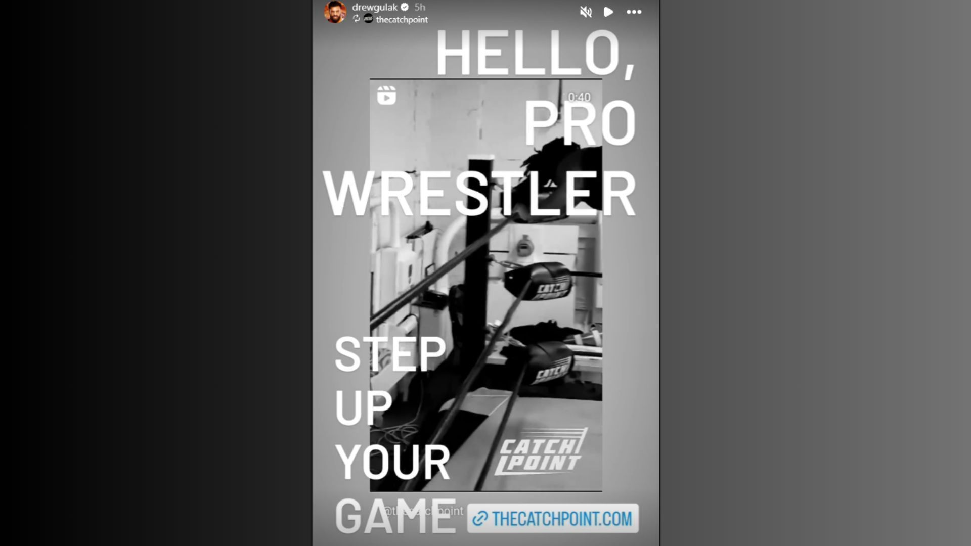 Drew Gulak uploaded the story to his Instagram