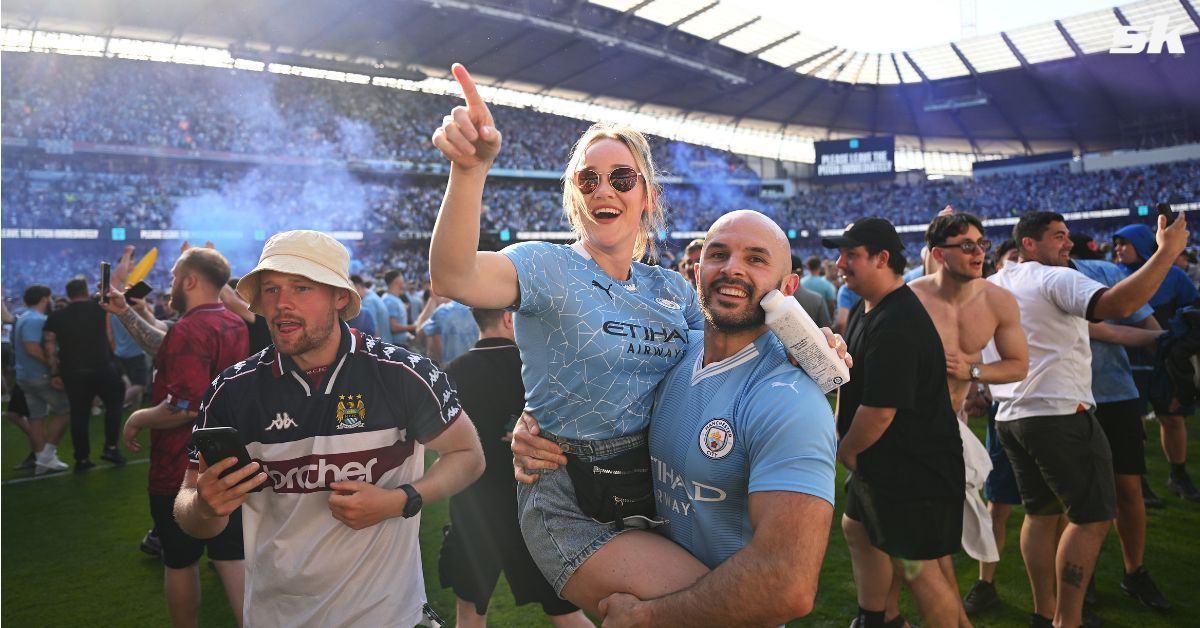 Social media explodes as Manchester City win 4th consecutive PL title.