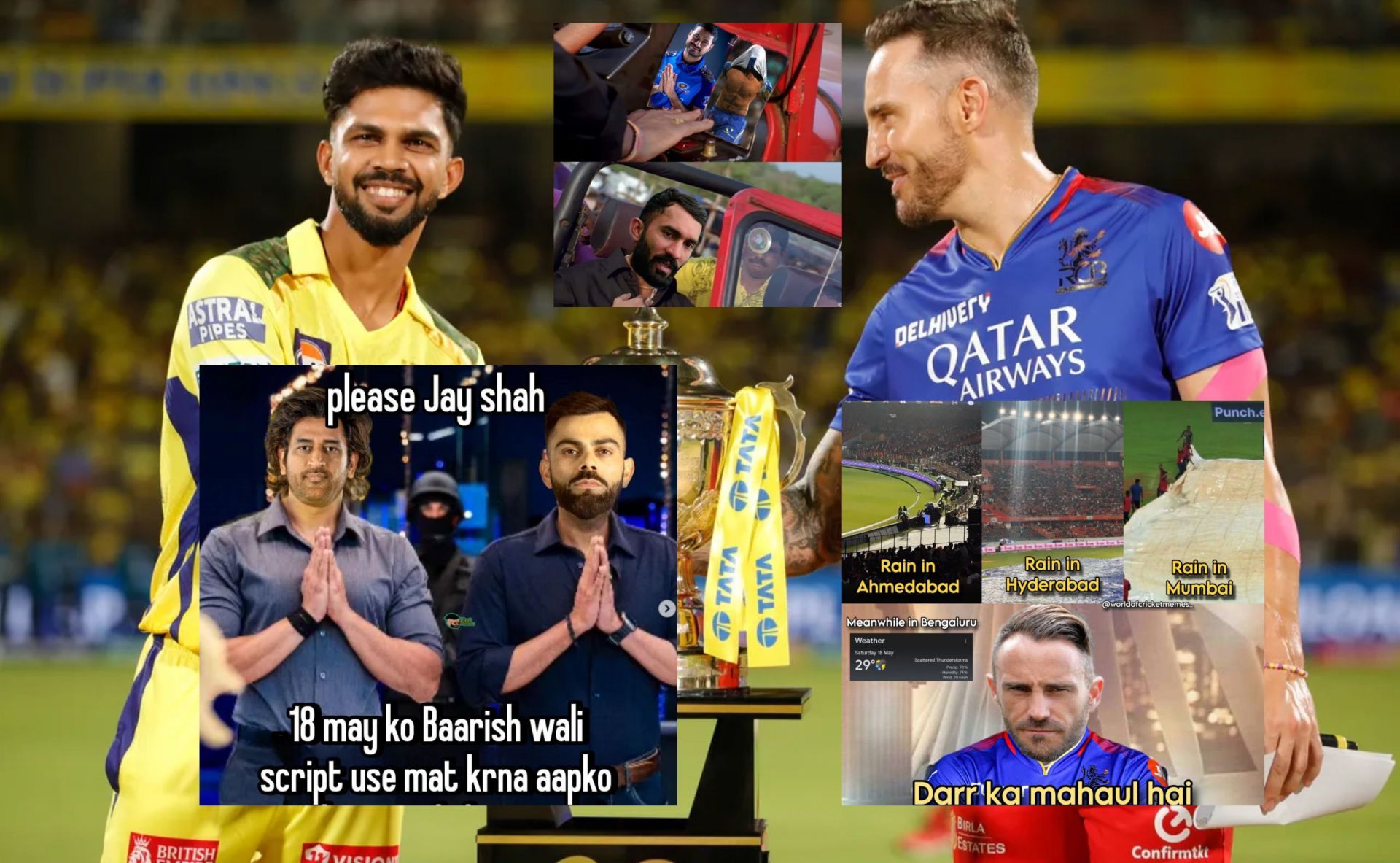 Fans react ahead of the RCB vs CSK IPL 2024 match on Saturday. (PC: BCCI)