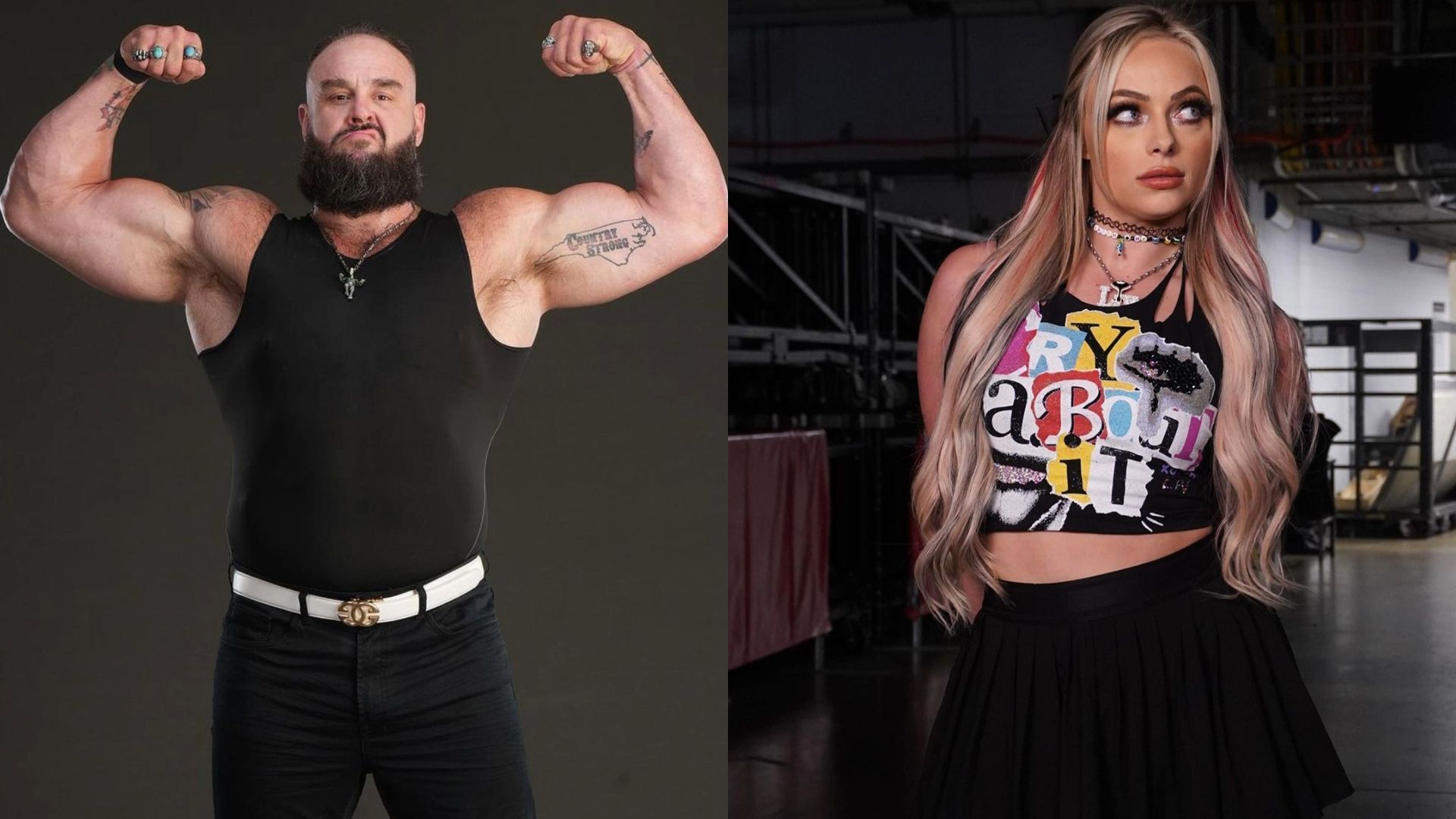 Braun Strowman and Liv Morgan via Instagram