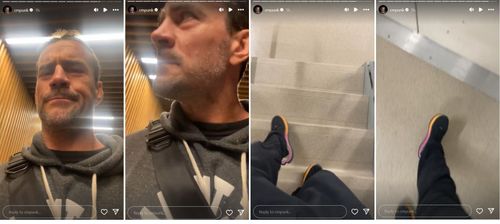 Screenshots of CM Punk's posts to Instagram Stories