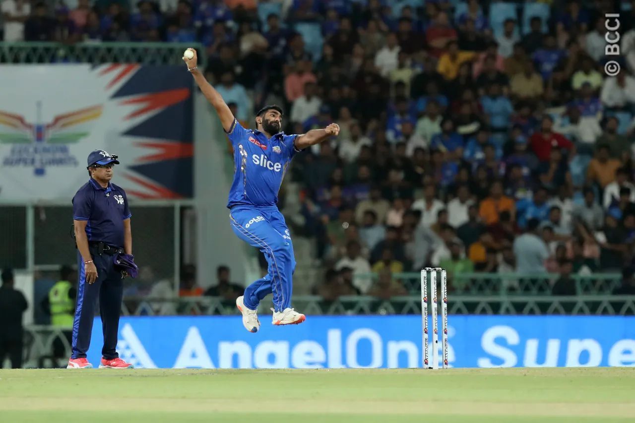 Jasprit Bumrah returns to Wankhede Stadium tonight (Image: IPLT20.com/BCCI)