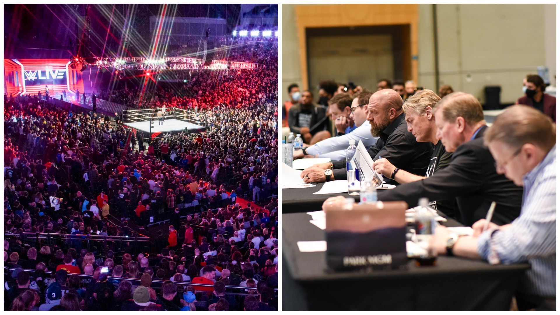WWE Universe packs their local arena, WWE officials discuss new contracts