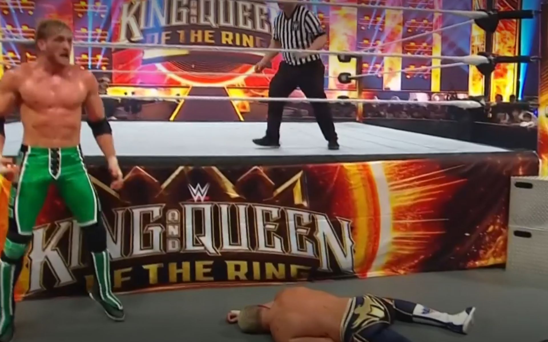 The main event of King and Queen of the Ring (Image source: Sony Sports Network) 