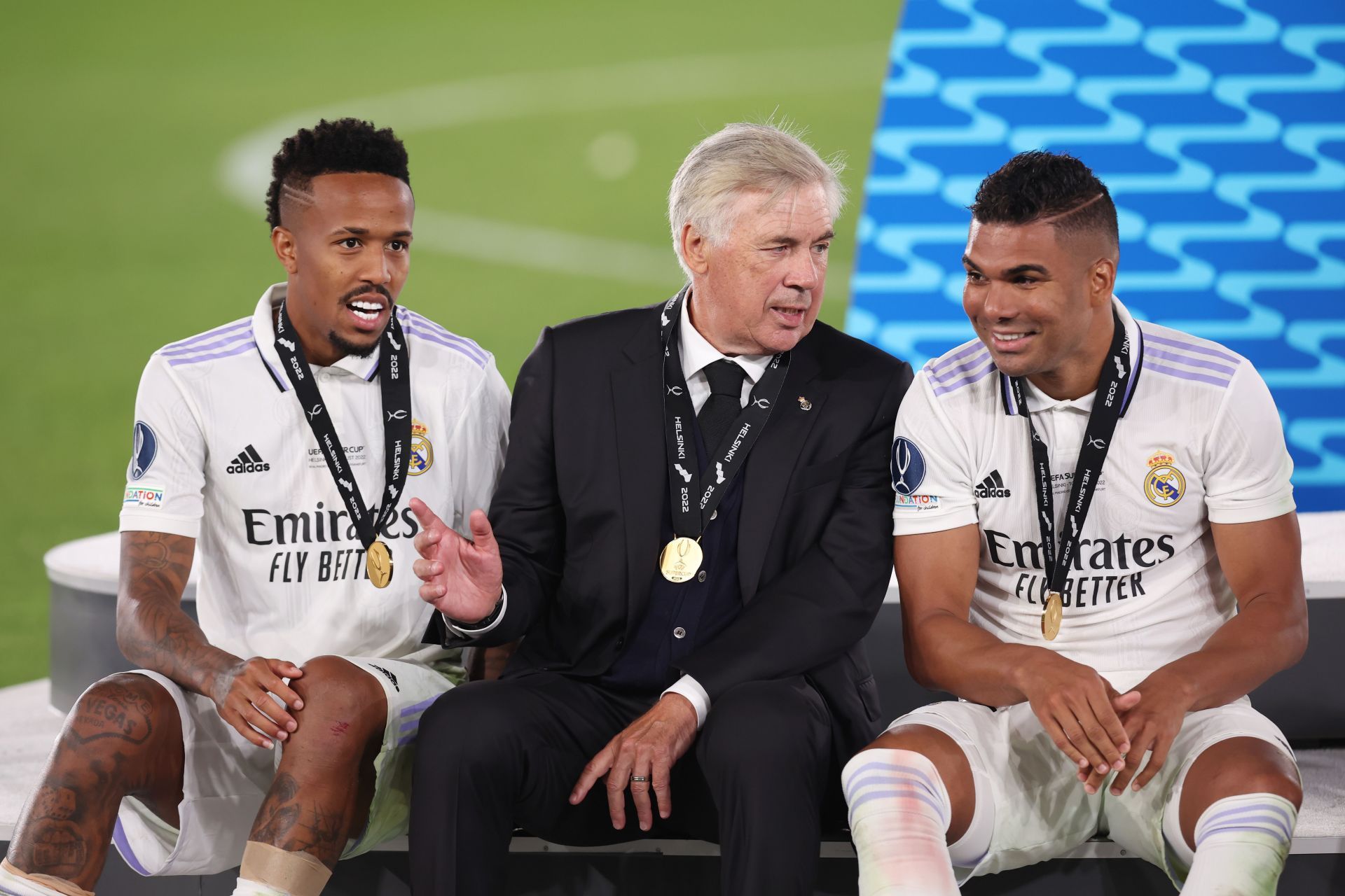 Casemiro (right) flourished under Carlo Ancelotti at Real Madrid before joining Manchester United.