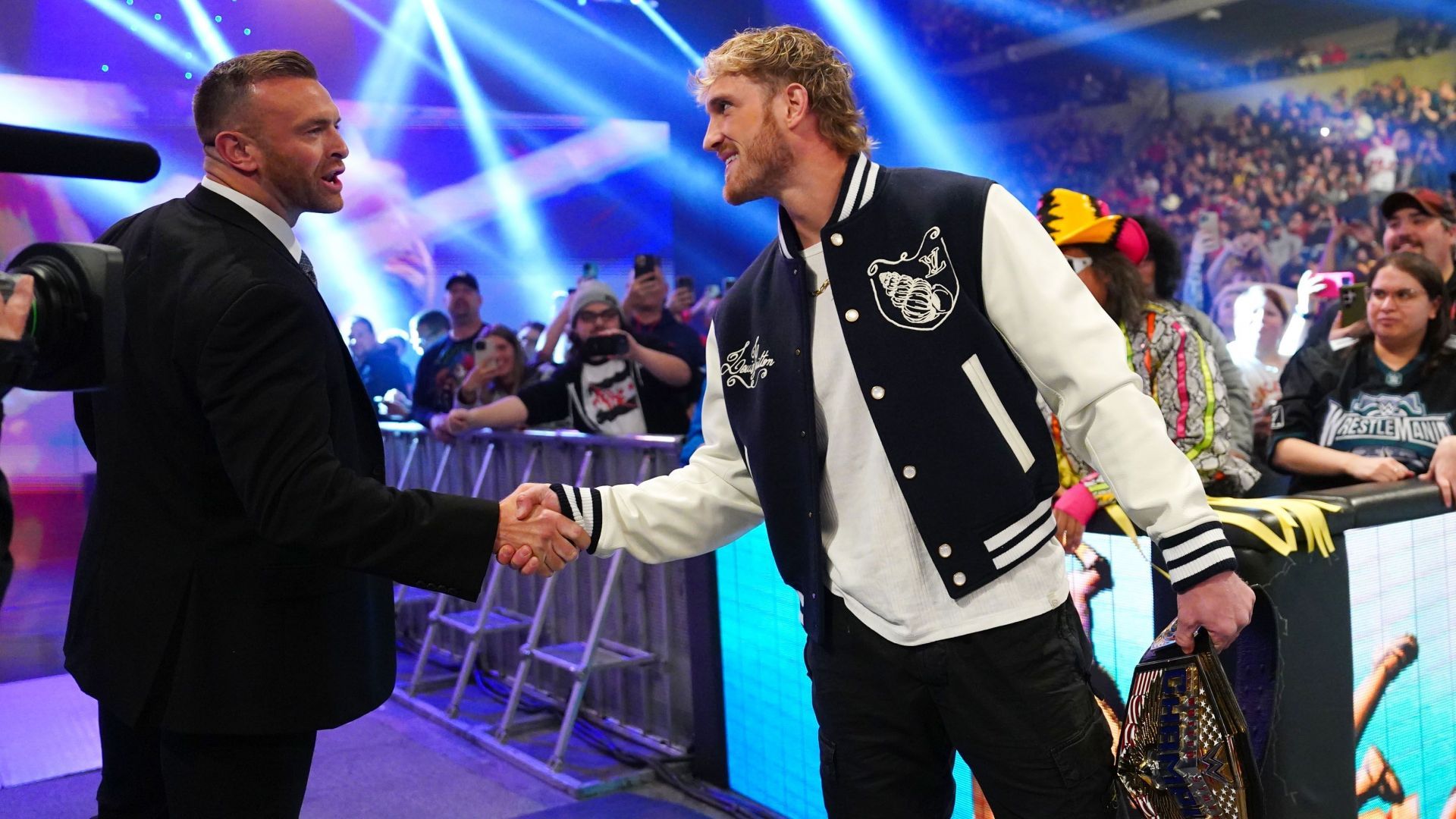 Logan Paul and Nick Aldis