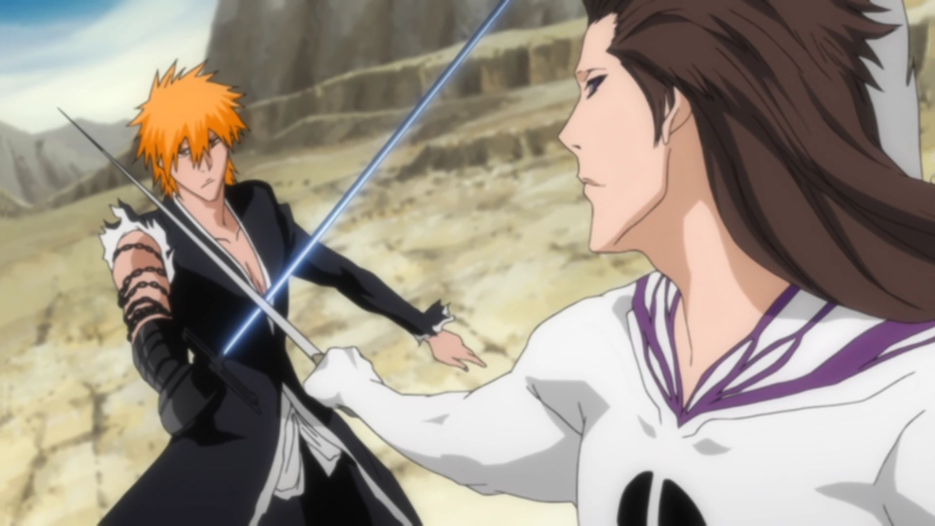 Ichigo vs Aizen in Bleach (Image via Studio Pierrot)