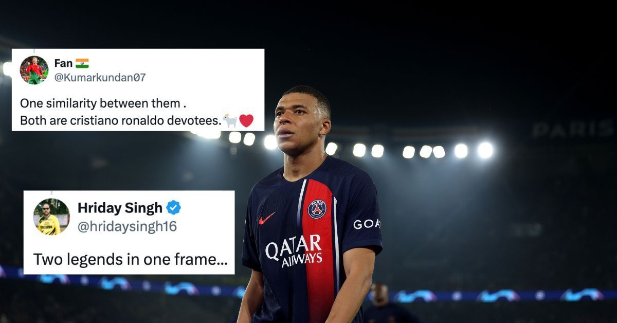 Fans reacted as a picture of Chris Gayle and Kylian Mbappe at the Monaco GP went viral