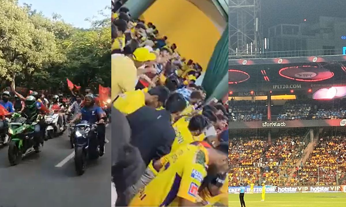 RCB और CSK फैंस का उमड़ा जनसैलाब (Photo Credit - X)