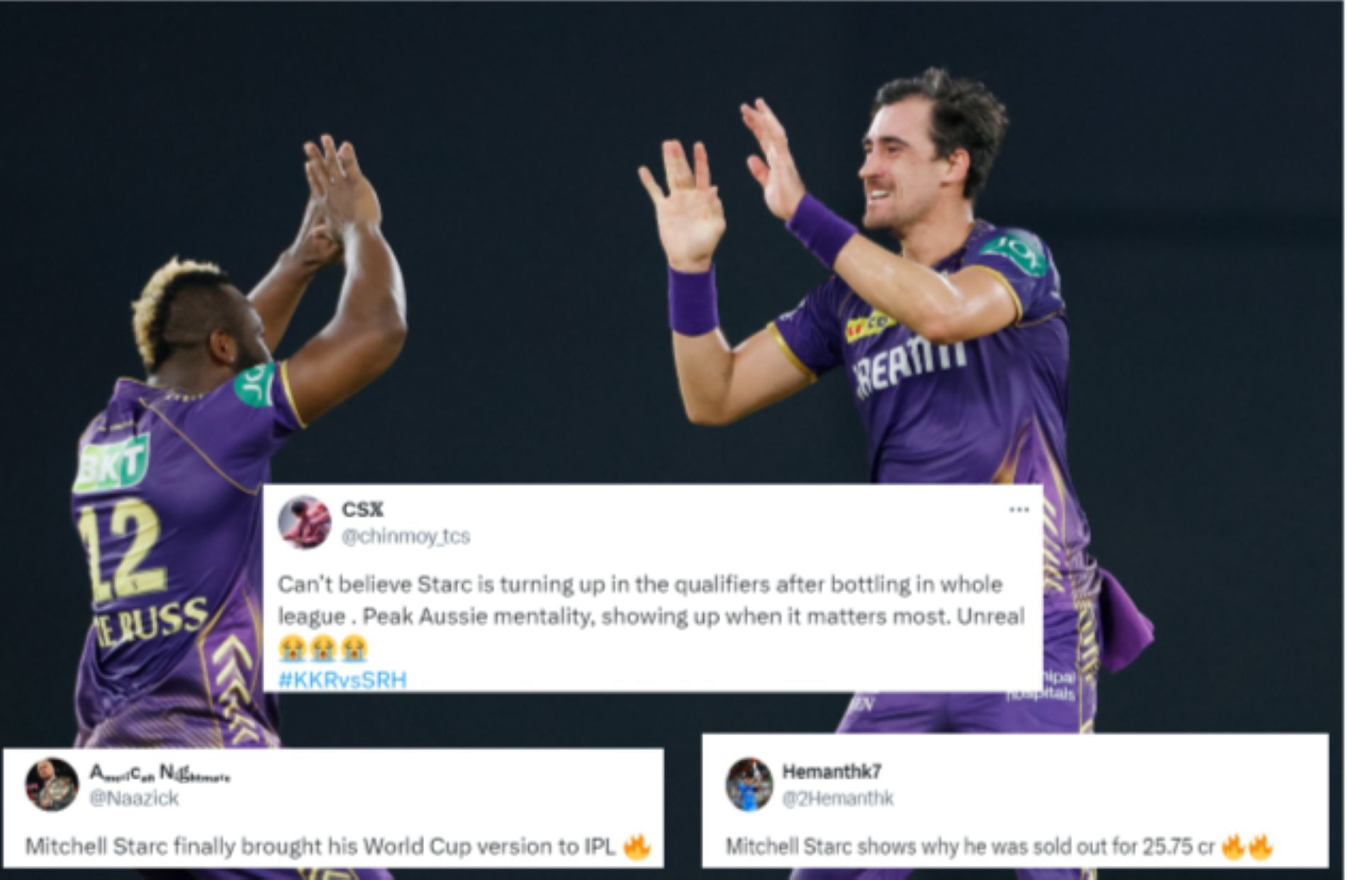 Starc tore into the SRH top order with a magical opening spell [Credit: IPL Twitter handle]