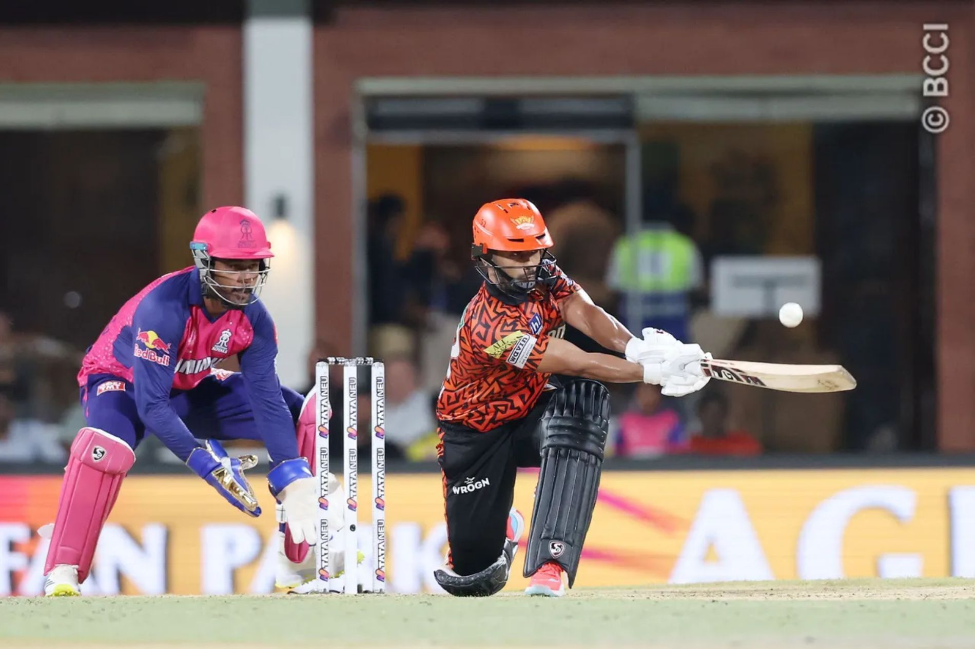 Rahul Tripathi counter-attacked for SRH with 37 off 15 balls. (Image Credit: BCCI/ iplt20.com)
