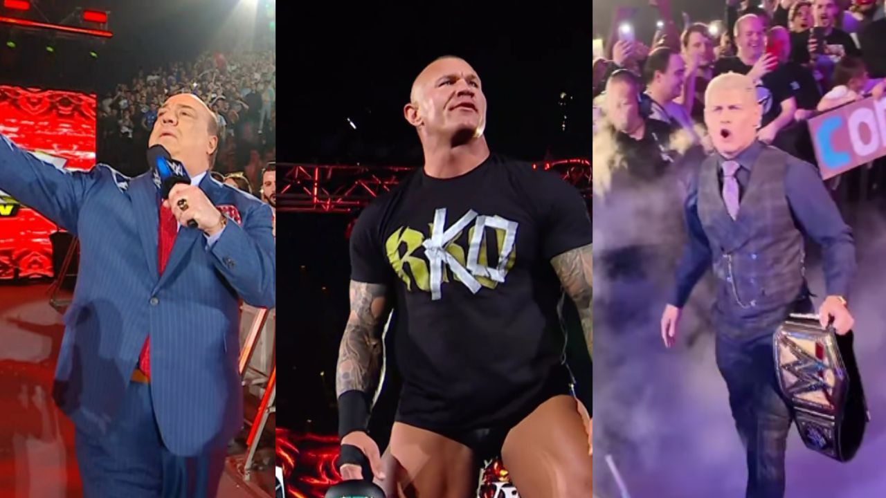 Paul Heyman, Randy Orton and Cody Rhodes (Images: WWE