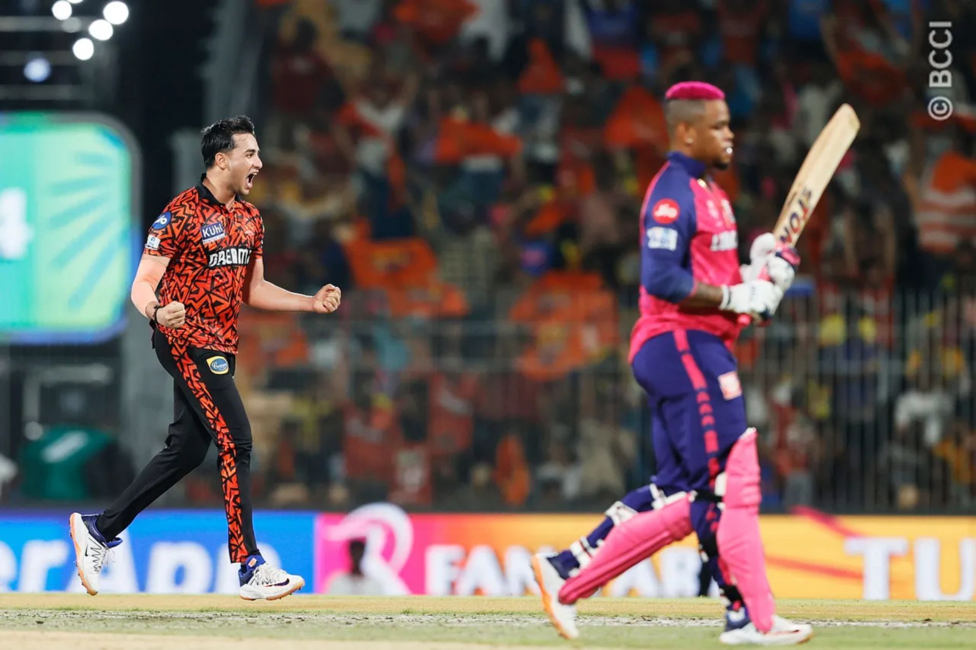 Abhishek Sharma was a surprise package with the ball. (Image Credit: BCCI/ iplt20.com)