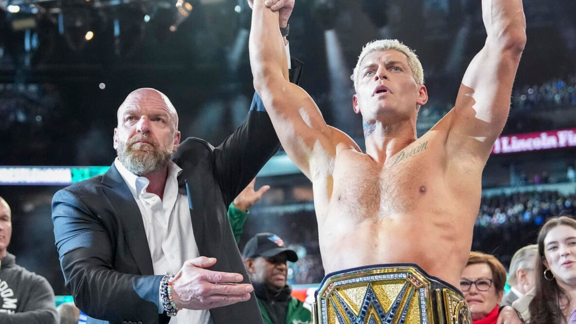 Cody Rhodes and Triple H at WrestleMania XL!