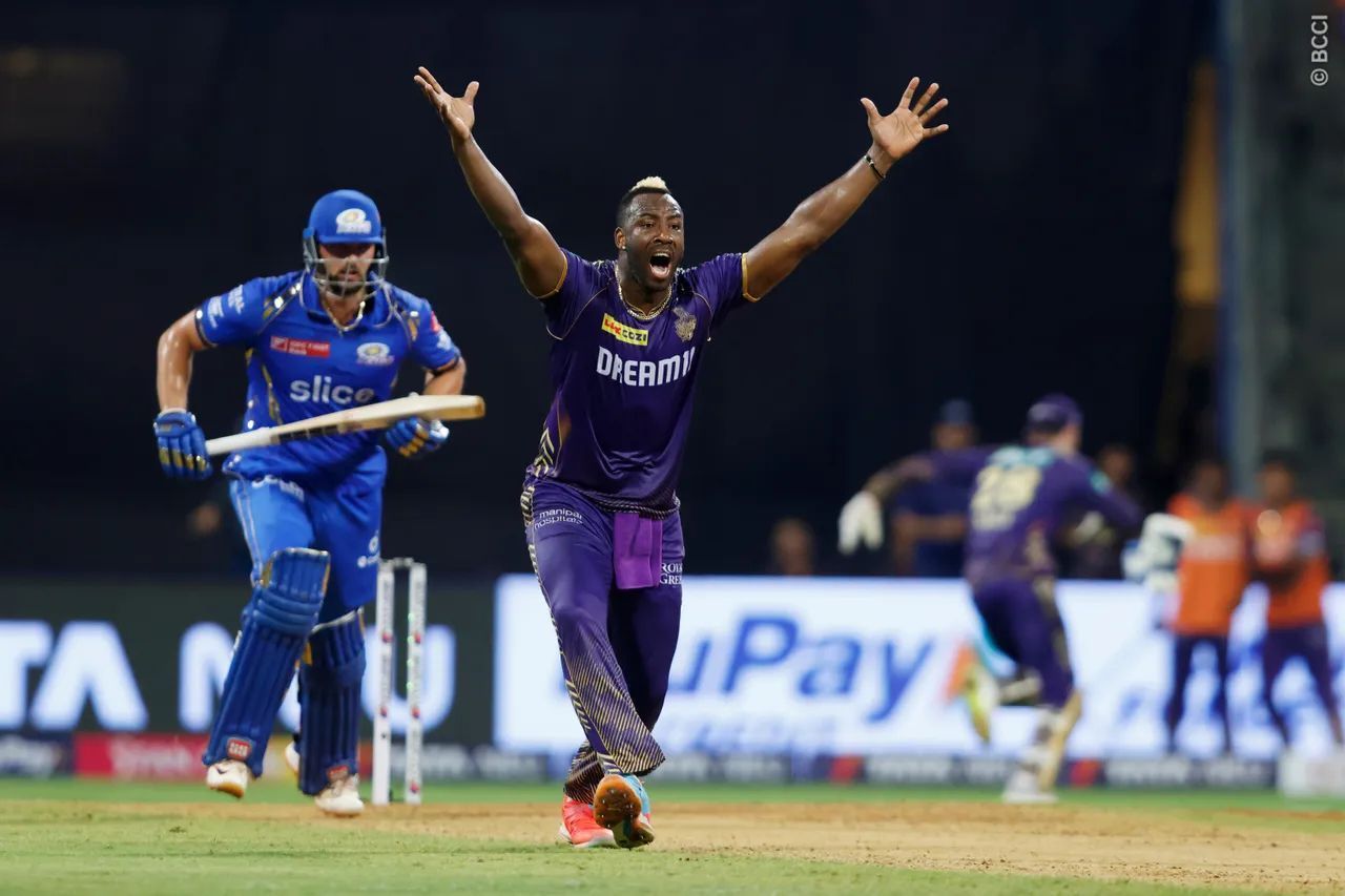Andre Russell has been a legendary player for KKR, and has starred for them in the past against MI. [IPL[