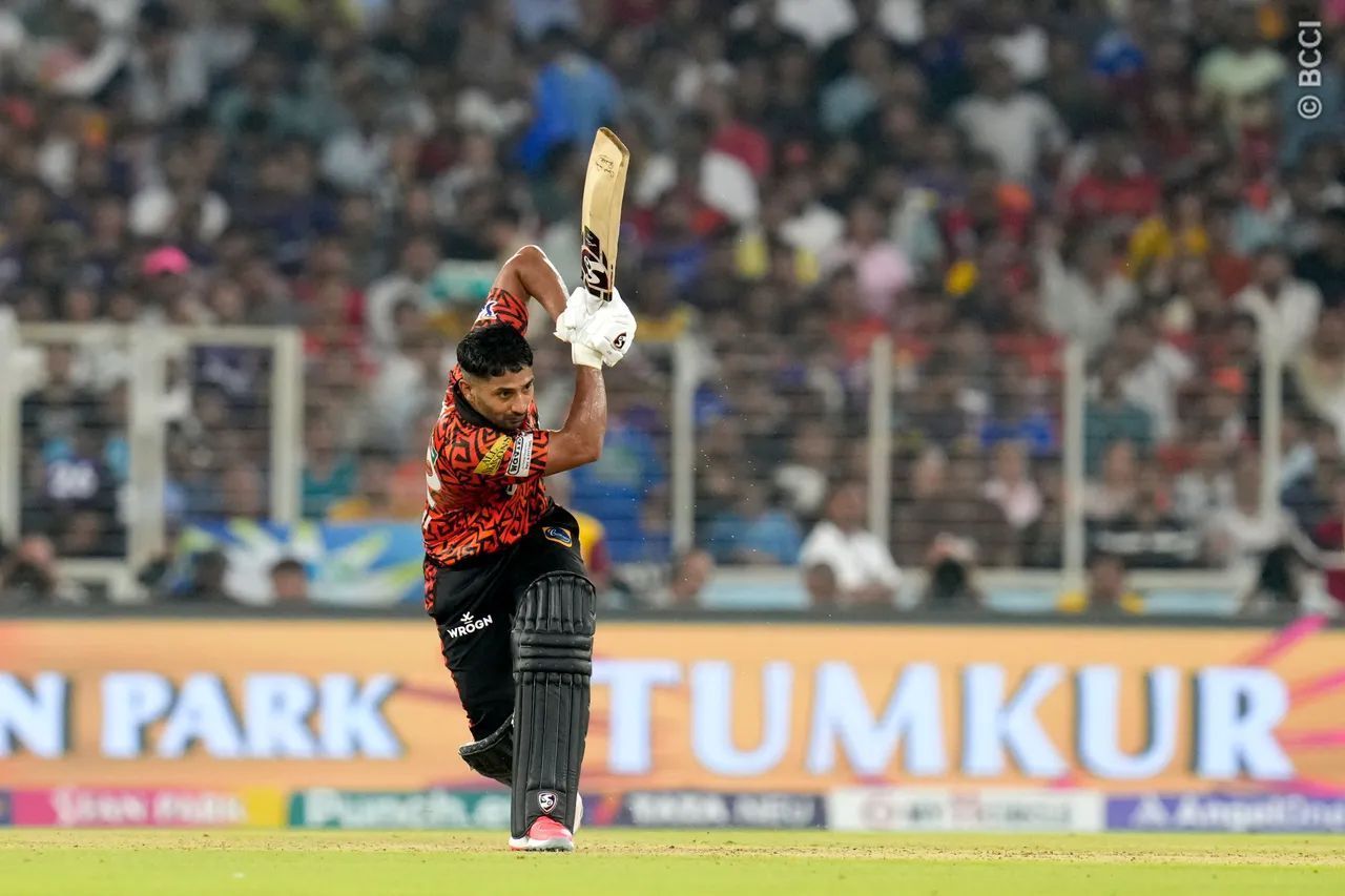 Rahul Tripathi&#039;s half-century ended in a losing cause (Image: IPLT20.com/BCCI)