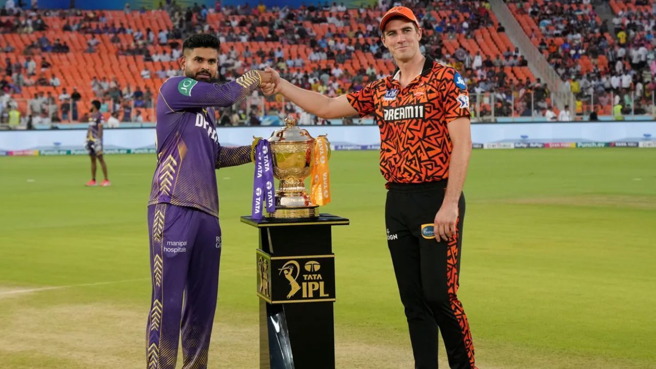 KKR के कप्तान श्रेयस अय्यर और SRH के कप्तान पैट कमिंस (Photo: BCCI)