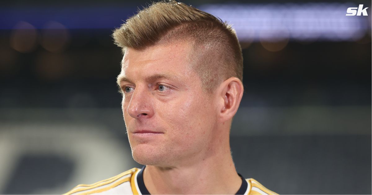 Toni Kroos reacts to Real Madrid star