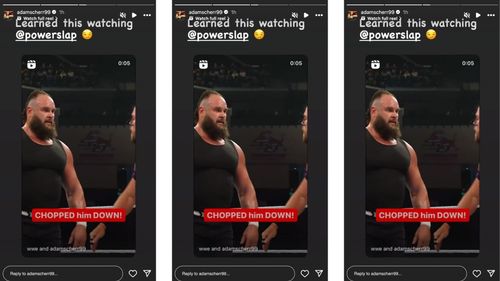 Strowman shares a message on his Instagram story.