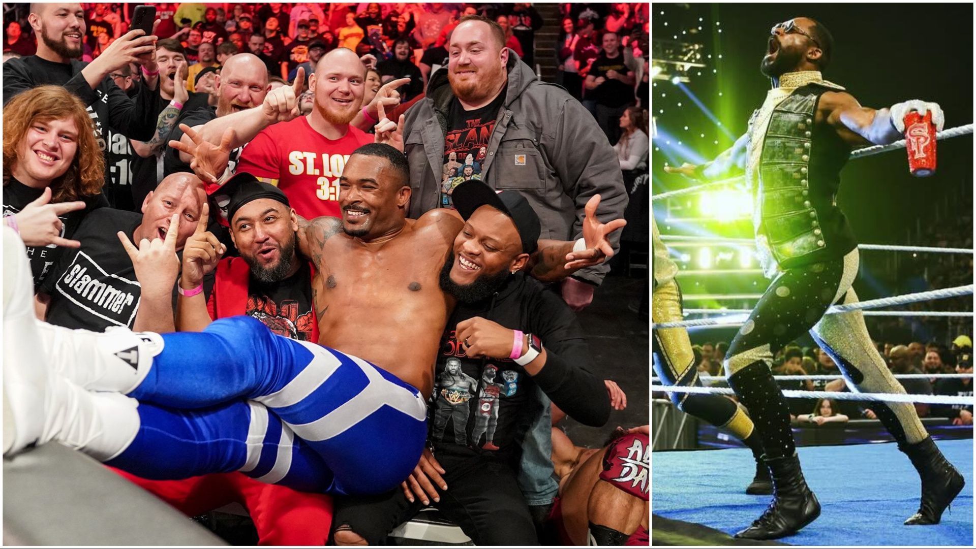 Montez Ford on WWE RAW with fans, The Street Profits on SmackDown