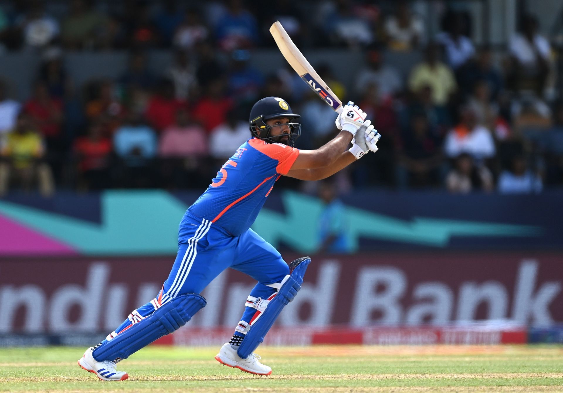 Rohit Sharma reached his 50 off 36 deliveries.