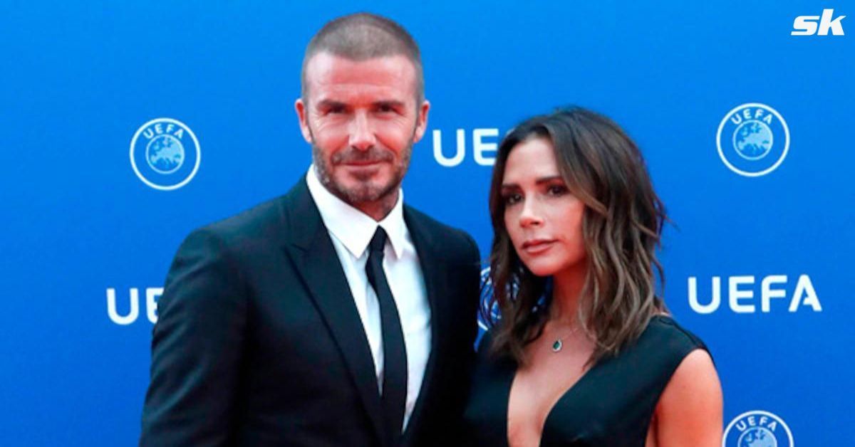 David Beckham (left) and Victoria Beckham 